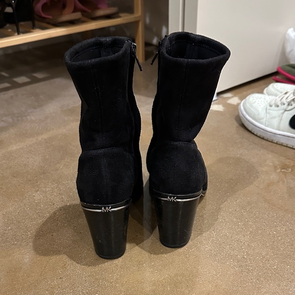 Michael Kors Black Heeled Boots - Picture 2 of 3